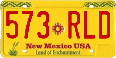 NM license plate 573RLD