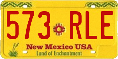 NM license plate 573RLE