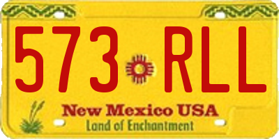NM license plate 573RLL