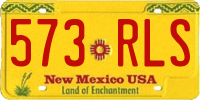 NM license plate 573RLS