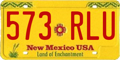 NM license plate 573RLU