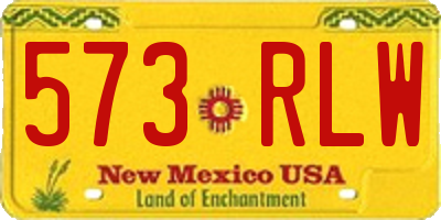NM license plate 573RLW