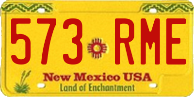 NM license plate 573RME