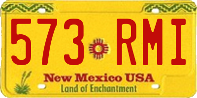 NM license plate 573RMI