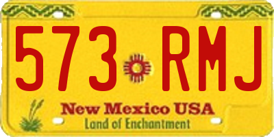 NM license plate 573RMJ