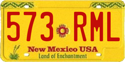 NM license plate 573RML