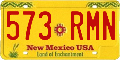NM license plate 573RMN