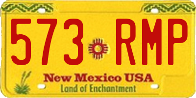 NM license plate 573RMP