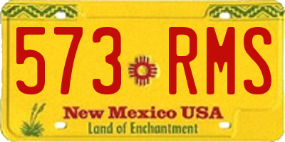 NM license plate 573RMS