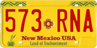 NM license plate 573RNA
