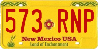 NM license plate 573RNP
