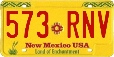NM license plate 573RNV