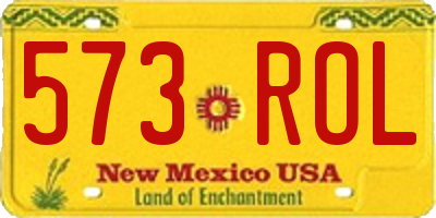 NM license plate 573ROL