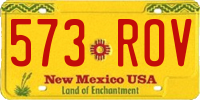 NM license plate 573ROV