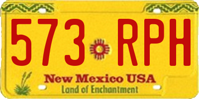 NM license plate 573RPH