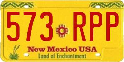 NM license plate 573RPP