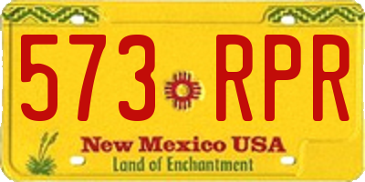 NM license plate 573RPR