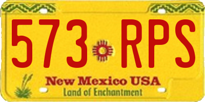 NM license plate 573RPS