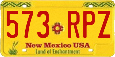 NM license plate 573RPZ