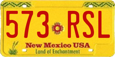 NM license plate 573RSL