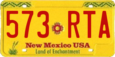 NM license plate 573RTA