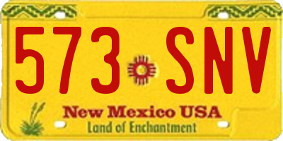 NM license plate 573SNV