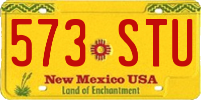 NM license plate 573STU