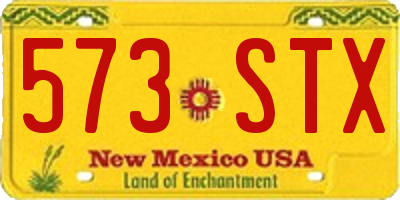 NM license plate 573STX
