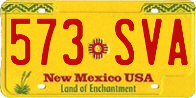 NM license plate 573SVA