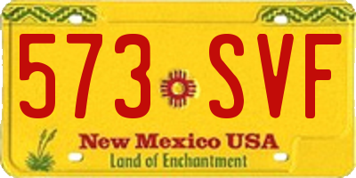 NM license plate 573SVF