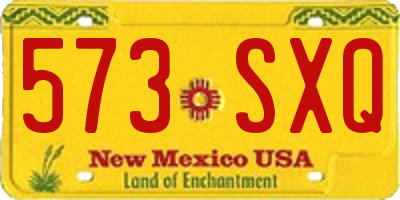 NM license plate 573SXQ