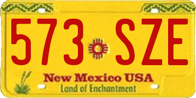 NM license plate 573SZE