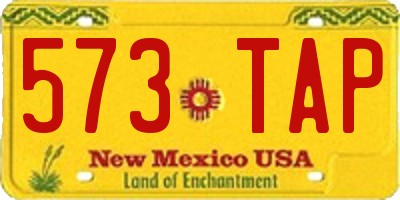 NM license plate 573TAP