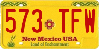 NM license plate 573TFW