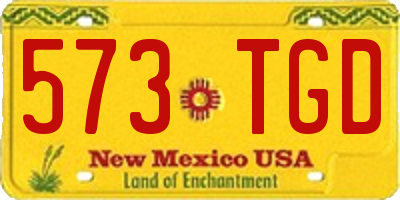 NM license plate 573TGD