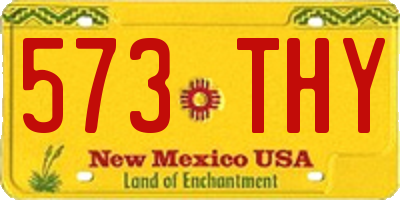 NM license plate 573THY