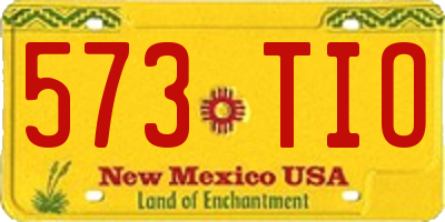 NM license plate 573TIO
