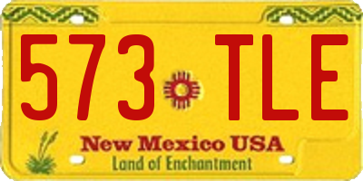 NM license plate 573TLE