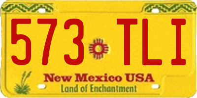 NM license plate 573TLI