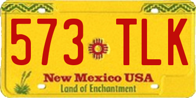 NM license plate 573TLK