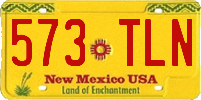 NM license plate 573TLN