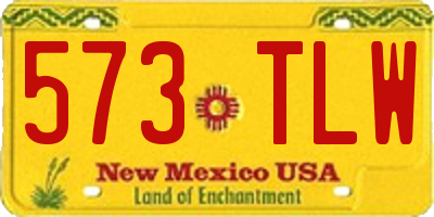 NM license plate 573TLW