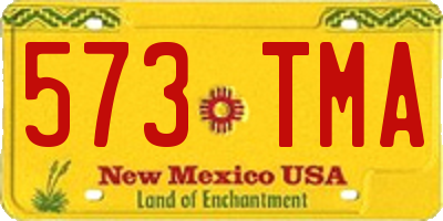 NM license plate 573TMA
