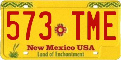 NM license plate 573TME