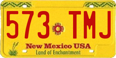NM license plate 573TMJ