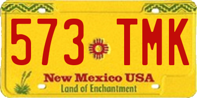 NM license plate 573TMK