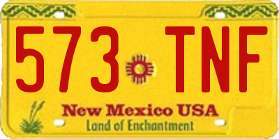 NM license plate 573TNF