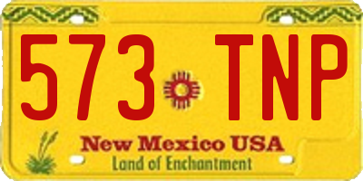 NM license plate 573TNP