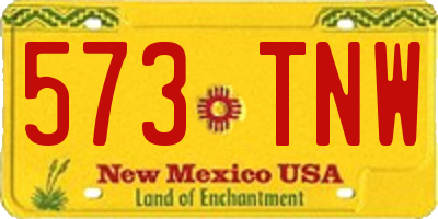 NM license plate 573TNW
