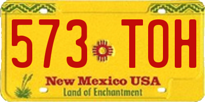 NM license plate 573TOH